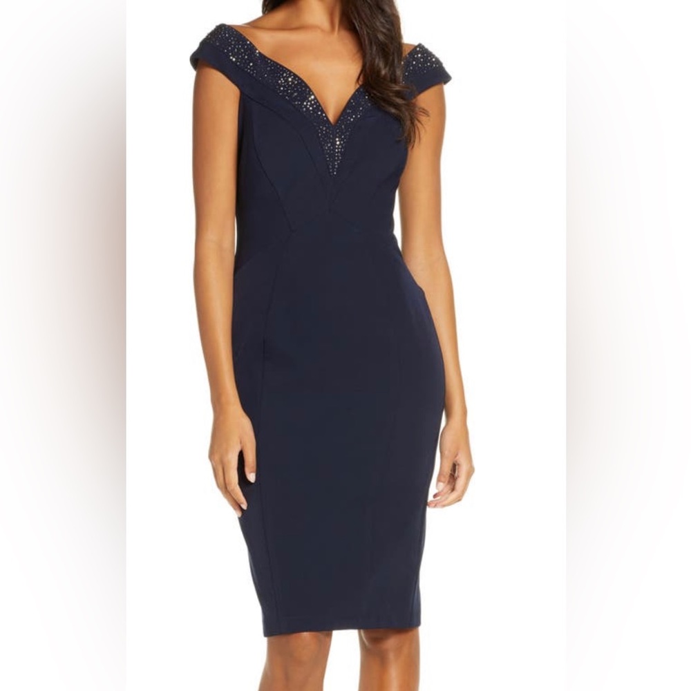 Navy Blue Vince Camuto cocktail dress size 8